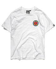 CARPTOWN ORIENTAL CHARACTER #I PLAY FOR KEEPS. CHARACTER PRINT ON BACK SHORT-SLEEVED T-SHIRT