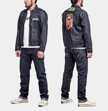 HARDLY EVER'S REGULAR-FIT RAW SELVAGE JEANS WITH GOLDEN FLASH EMBROIDERY