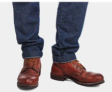 HEA75 PREMIUM SOFT CARROT-FIT VINTAGE STRIPE DENIM