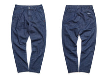 HEA75 PREMIUM SOFT CARROT-FIT VINTAGE STRIPE DENIM