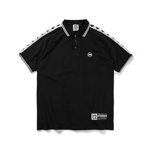 TAKAHASHI LOGO EMBROIDERED RAGLAN SHORT-SLEEVED POLO SHIRT
