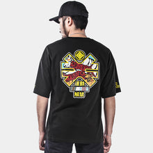 TAKAHASHI ICON SHAPE TIGER PRINT ON BACK SHORT-SLEEVED SHIRT