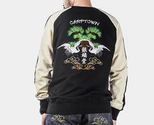 CARPTOWN TSURU AND MATSUKI EMBROIDERED RAGLAN LONG-SLEEVED SWEATSHIRT