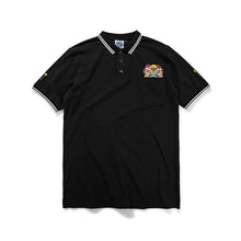 HEA LION HEAD EMBROIDERED SHORT-SLEEVED POCKET POLO SHIRT