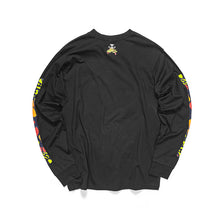 HEA LION HEAD AND BONE PRINT ON CHEST AND SLEEVE LONG-SLEEVED SHIRT