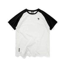 CARPTOWN HANDWRITING STYLE SLOGAN PRINT ON BACK RAGLAN SHORT-SLEEVED T-SHIRT