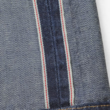 HE75 REGULAR-FIT SELVEDGE RIP-AND-REPAIR DISTRESSING AND QUILT-STITCHED WASHED DENIM