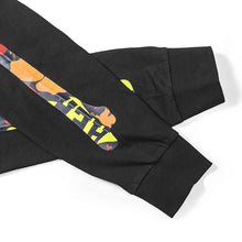 HEA LION HEAD AND BONE PRINT ON CHEST AND SLEEVE LONG-SLEEVED SHIRT