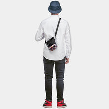 HEA LION HEAD PATTERNED NYLON BUCKLE CAMERA BAG