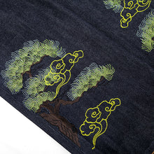 CARPTOWN REGULAR-FIT TSURU AND MATSUKI EMBROIDERED RAW SELVEDGE JEANS