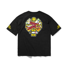 TAKAHASHI ICON SHAPE TIGER PRINT ON BACK SHORT-SLEEVED SHIRT