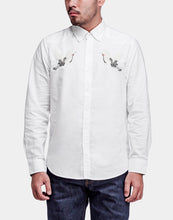 CARPTOWN CRANE EMBROIDERY LONG SLEEVE SHIRT