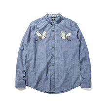 CARPTOWN CRANE EMBROIDERY LONG SLEEVE SHIRT