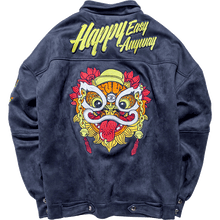 HEA HEAVY DUTY LION HEAD EMBROIDERY LONG-SLEEVED SHIRT JACKET