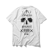 HARDLY EVER'S WHC MIXED LOGO SKULL PRINT AT BACK SHORT-SLEEVED T-SHIRT