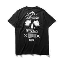 HARDLY EVER'S WHC MIXED LOGO SKULL PRINT AT BACK SHORT-SLEEVED T-SHIRT
