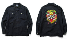 HEA LION HEAD PRINTED LONG-SLEEVED SHIRT JACKET