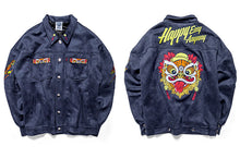 HEA HEAVY DUTY LION HEAD EMBROIDERY LONG-SLEEVED SHIRT JACKET
