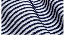 HEA LION HEAD EMBROIDERED SAILOR STRIPE TEXTURED LONG-SLEEVED SWEATER