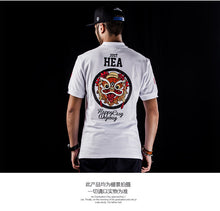 HEA LION HEAD EMBROIDERED ON BACK SHORT-SLEEVED POLO SHIRT