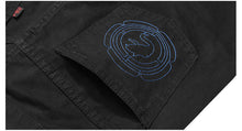 CARPTOWN CARROT-FIT HAWK AND CARP EMBROIDERED CROPPED JEANS
