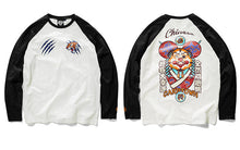 CARPTOWN LUCKY GOD PRINTED RAGLAN LONG-SLEEVED SHIRT