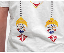 CARPTOWN ORIENTAL STYLE PRINT FRONT AND BACK SHORT-SLEEVED T-SHIRT