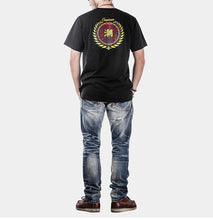 CARPTOWN HANDWRITING STYLE SLOGAN PRINT ON FRONT AND BACK SHORT-SLEEVED T-SHIRT