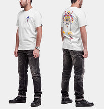 CARPTOWN ORIENTAL STYLE PRINT FRONT AND BACK SHORT-SLEEVED T-SHIRT