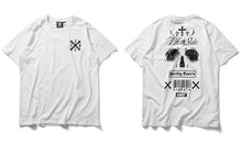 HARDLY EVER'S WHC MIXED LOGO SKULL PRINT AT BACK SHORT-SLEEVED T-SHIRT
