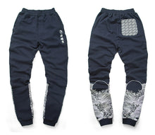 CARPTOWN FRENCH TERRY LOGO EMBROIDERED JOGGERS WITH LASER-PRINTED WAVE