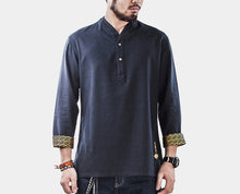 CARPTOWN PATTERN PRINTED LINED BRACELET LENGTH SLEEVE SHIRT